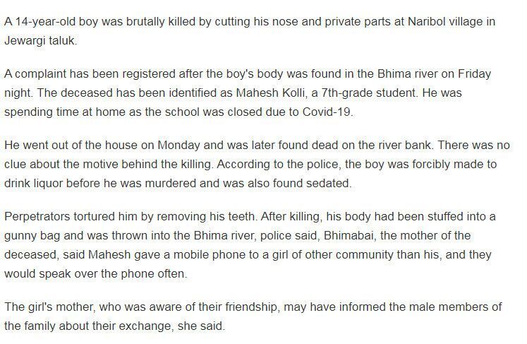View Full Screen: karnataka 14 year old boy in relationship with girl of other community found brutally murdered with nose amp private par.jpg