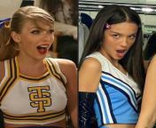 One to fuck in the ass in the locker room one to face fuck in front of the cheer team (Taylor Swift &amp; Olivia Rodrigo) from fuck in the ass