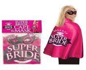 Super Bride Cape & Mask With this cape is made of luxurious hot-pink satin with mask to match, the bride-to-be can hide her true identity during a night filled with hijinx! https://www.sextoysperth.com.au/product/super-bride-cape-mask/ from www pornburst xxx sunnyxxvideo wife lennox luxe in dirty bride dress