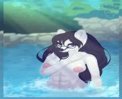 Furry Friday: Nothing like a sexy muscular girl bathing in the waters~ (ludexus/macyw) from sexy bangla girl bathing
